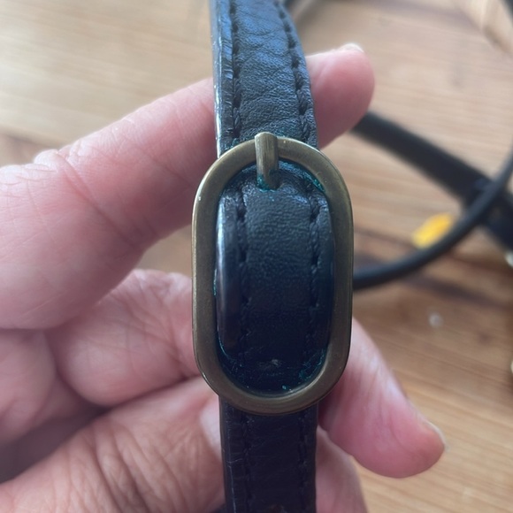 Authentic 1990s Mulberry Postman Lock Crossbody – Vintage Y2K Minimal - Picture 4 of 10